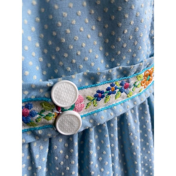 Vintage Prairie Dress, Ruffled teired, Ribbon Trim, Cottage Core - Picture 7 of 8